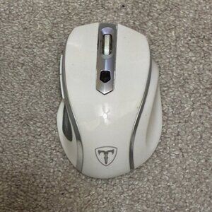 Wireless Ergonomic Mouse with USB Receiver— White